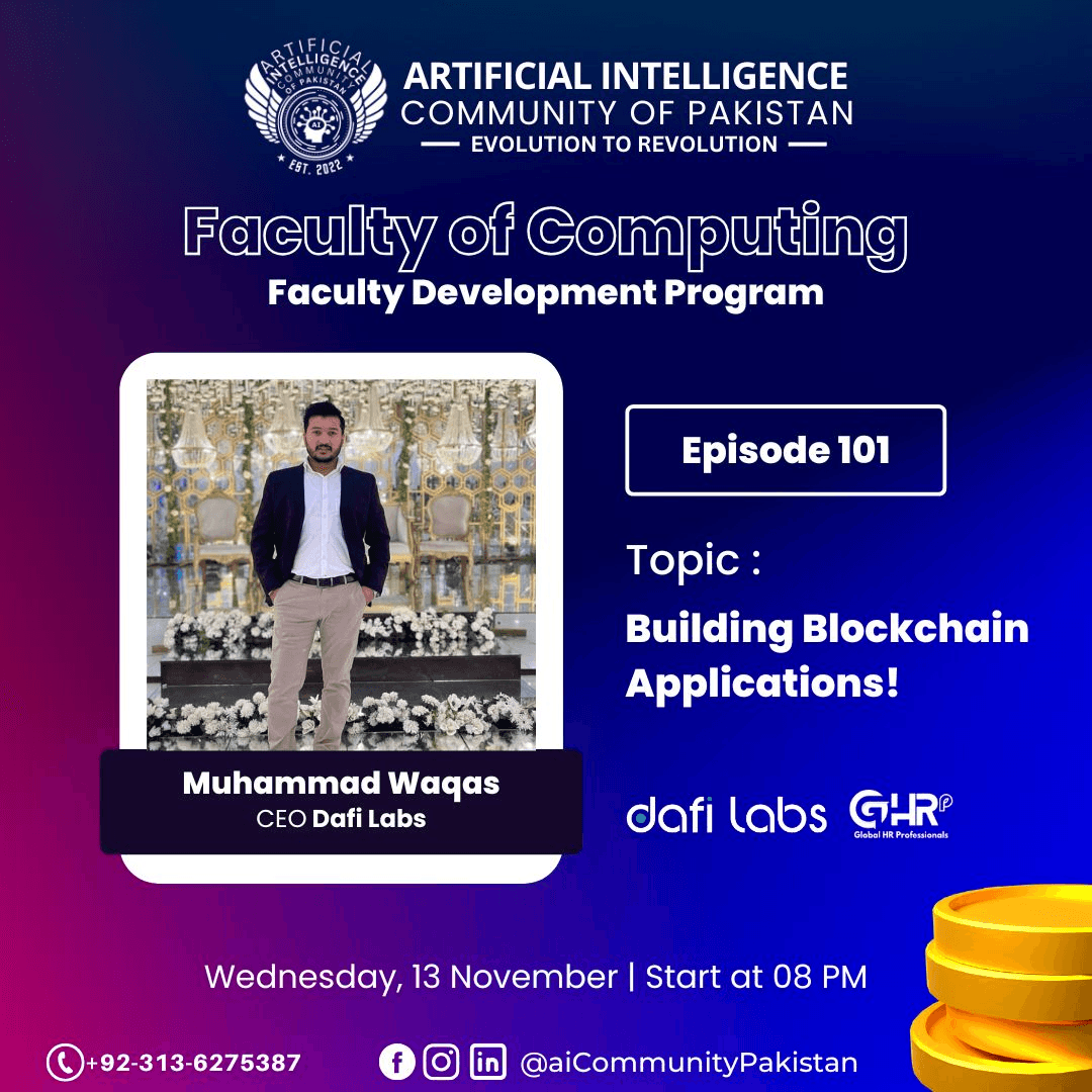 Upcoming Webinar: Building Blockchain Applications (AICP Faculty Development Program)